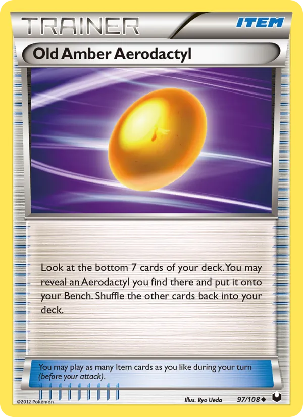 Old Amber Aerodactyl #97 – Dark Explorers card