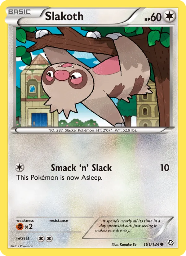 Slakoth #101 – Dragons Exalted card