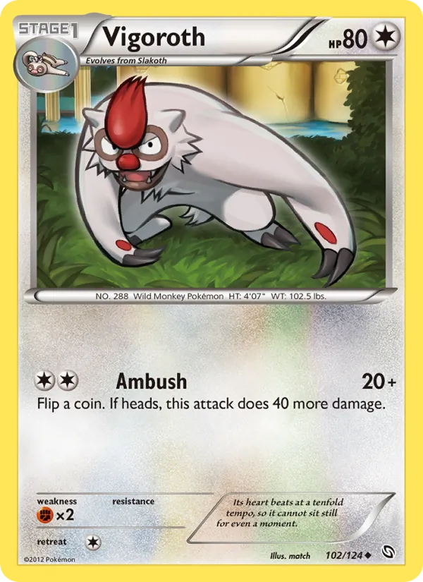 Vigoroth #102 – Dragons Exalted card