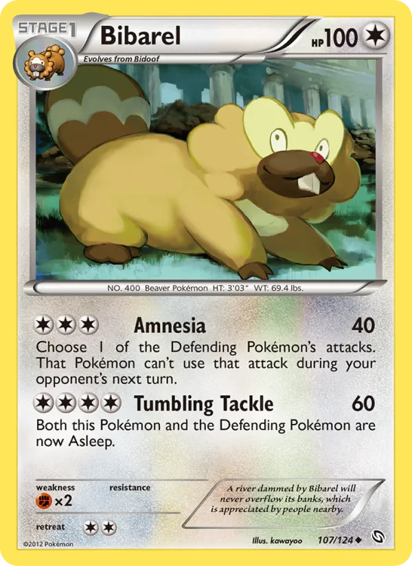 Bibarel #107 – Dragons Exalted card