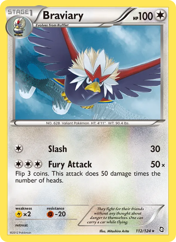 Braviary #112 – Dragons Exalted card