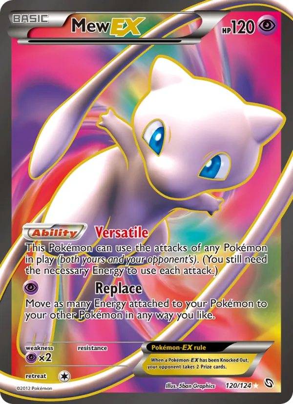 Mew-EX #120 – Dragons Exalted card