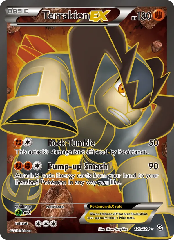 Terrakion-EX #121 – Dragons Exalted card