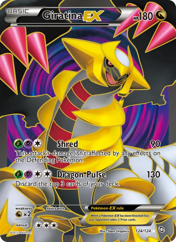 Giratina-EX #124 – Dragons Exalted card