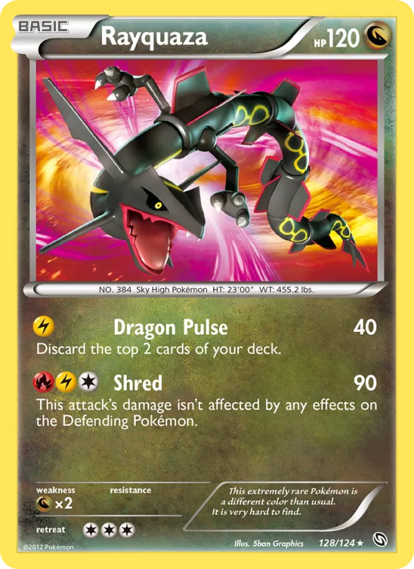 Rayquaza #128 – Dragons Exalted card