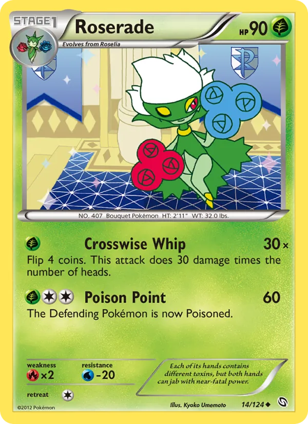 Roserade #14 – Dragons Exalted card
