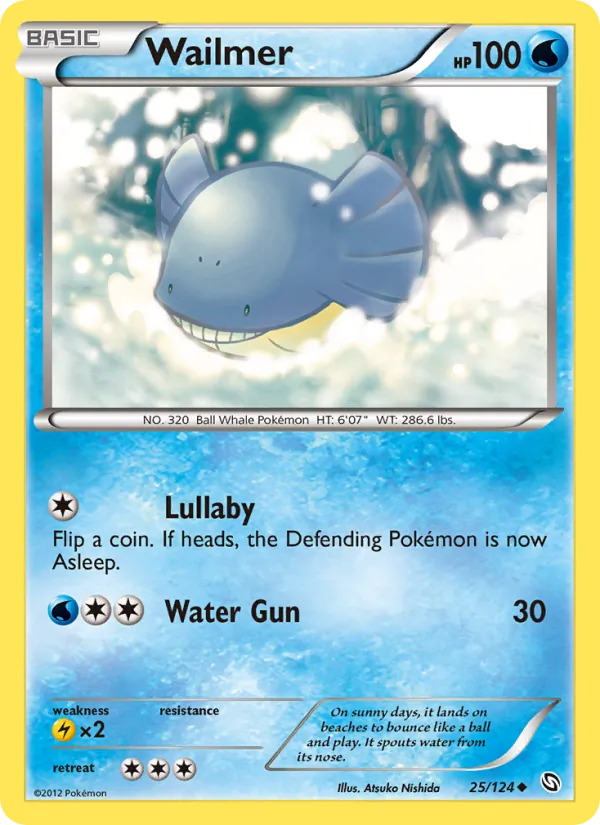 Wailmer #25 – Dragons Exalted card