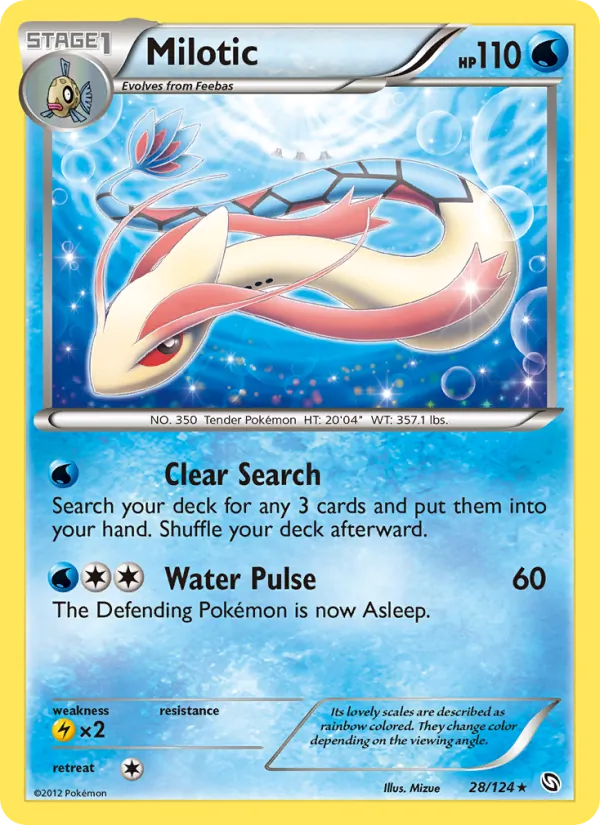Milotic #28 – Dragons Exalted card