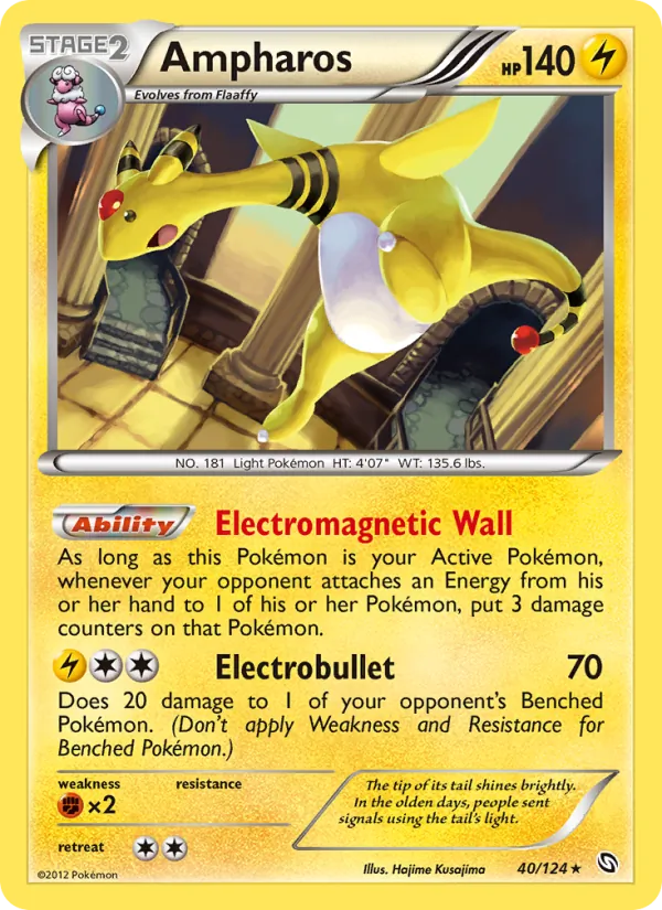 Ampharos #40 – Dragons Exalted card