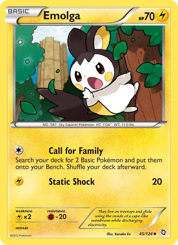 Emolga #45 – Dragons Exalted card