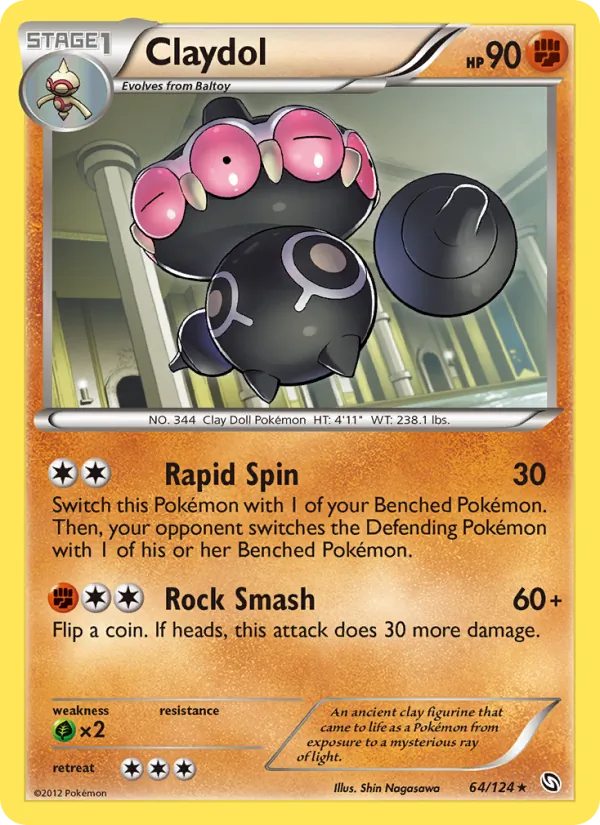 Claydol #64 – Dragons Exalted card