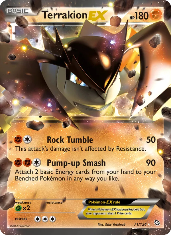 Terrakion-EX #71 – Dragons Exalted card