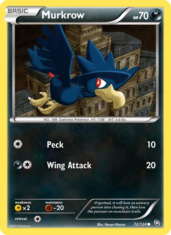 Murkrow #72 – Dragons Exalted card