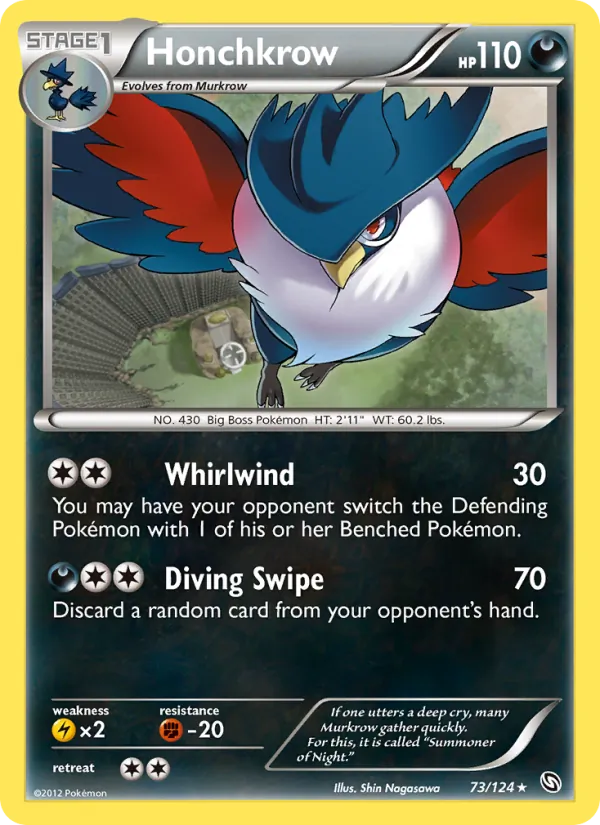 Honchkrow #73 – Dragons Exalted card