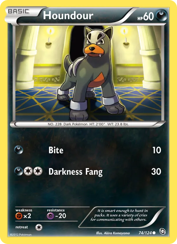 Houndour #74 – Dragons Exalted card