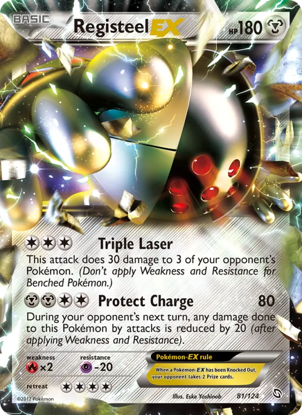 Registeel-EX #81 – Dragons Exalted card