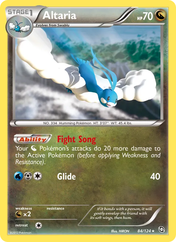 Altaria #84 – Dragons Exalted card