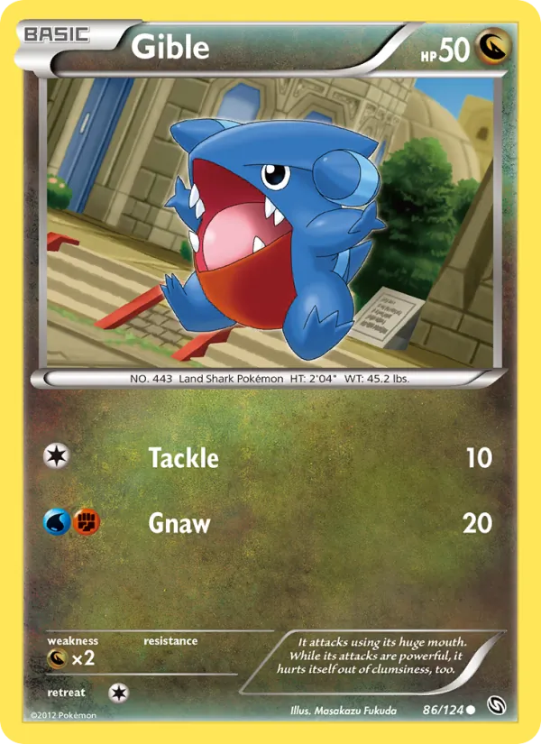 Gible #86 – Dragons Exalted card