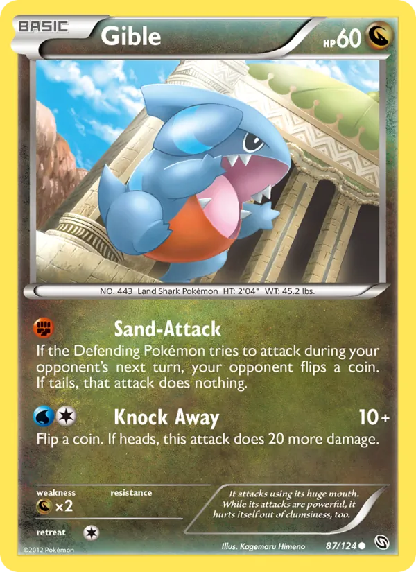 Gible #87 – Dragons Exalted card