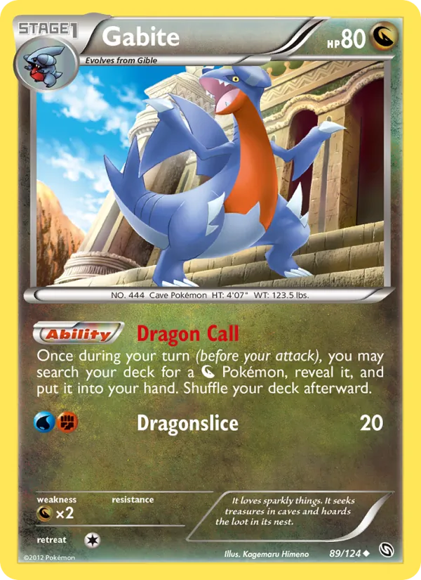 Gabite #89 – Dragons Exalted card