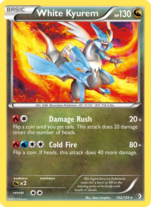 White Kyurem #102 – Boundaries Crossed card