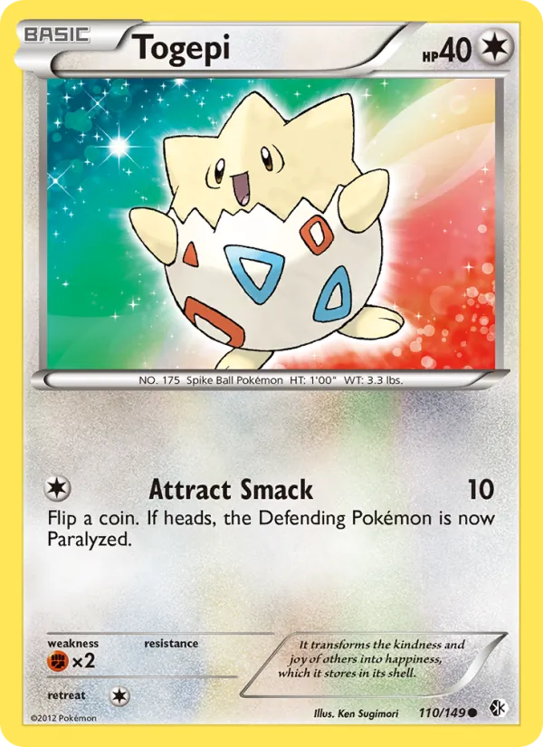 Togepi #110 – Boundaries Crossed card