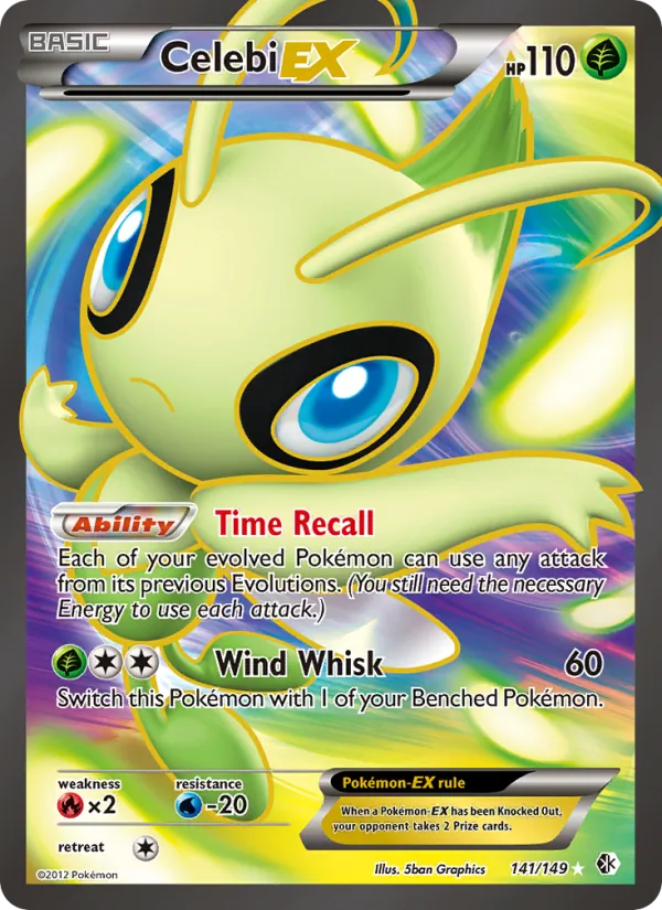 Celebi-EX #141 – Boundaries Crossed card