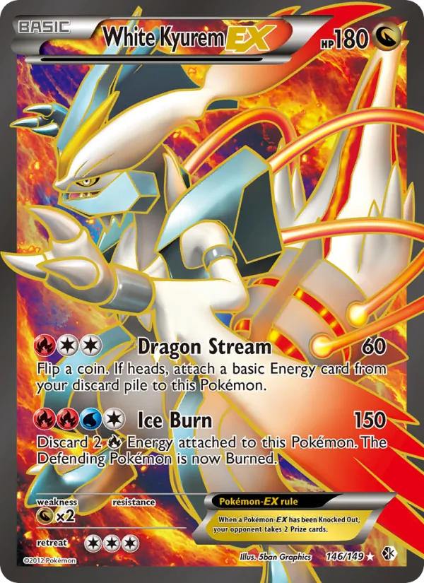 White Kyurem-EX #146 – Boundaries Crossed card