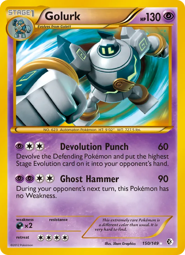 Golurk #150 – Boundaries Crossed card