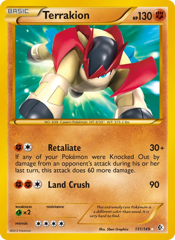 Terrakion #151 – Boundaries Crossed card