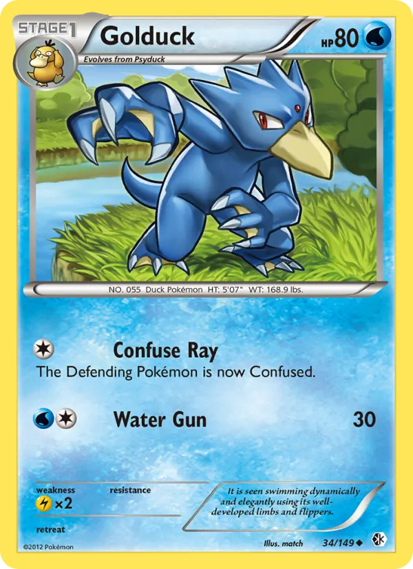 Golduck #34 – Boundaries Crossed card