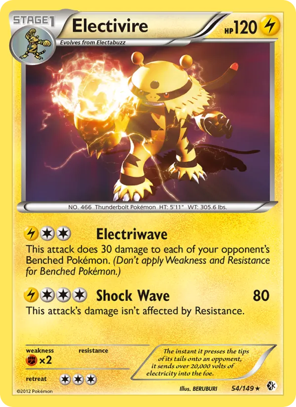 Electivire #54 – Boundaries Crossed card
