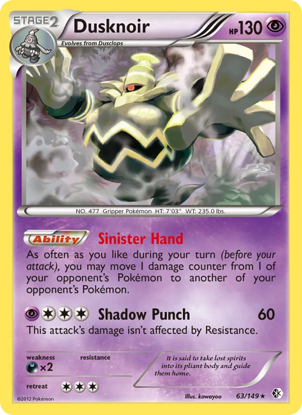 Dusknoir #63 – Boundaries Crossed card