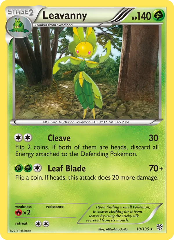 Leavanny #10 – Plasma Storm card
