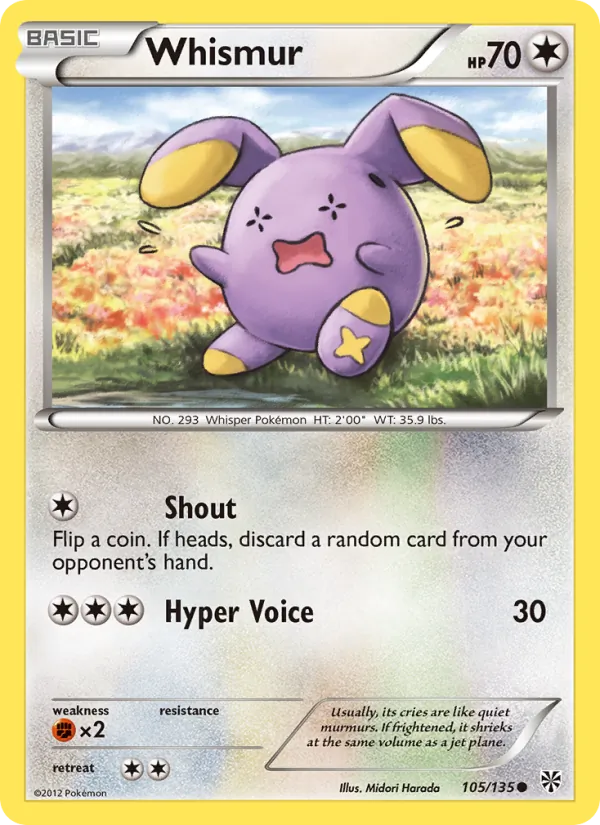 Whismur #105 – Plasma Storm card