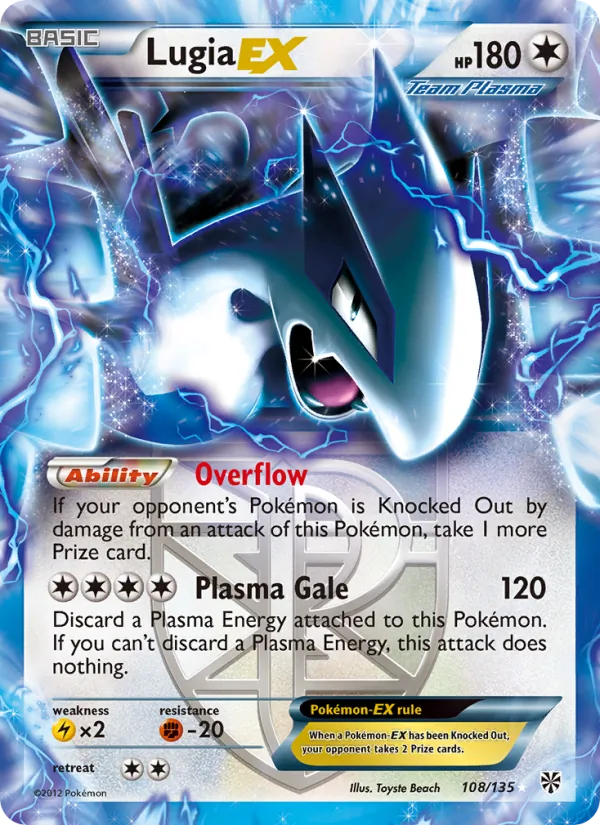 Lugia-EX #108 – Plasma Storm card