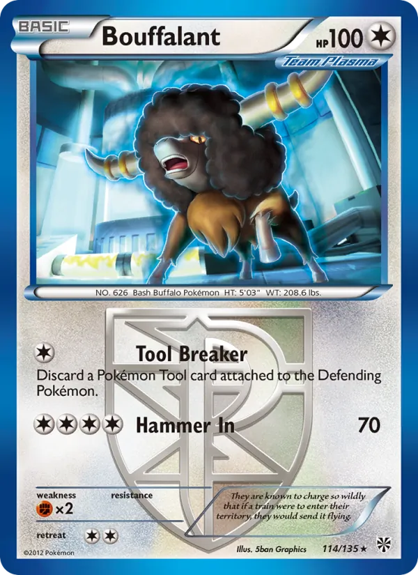 Bouffalant #114 – Plasma Storm card