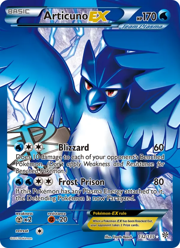 Articuno-EX #132 – Plasma Storm card
