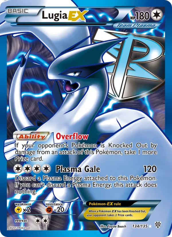 Lugia-EX #134 – Plasma Storm card