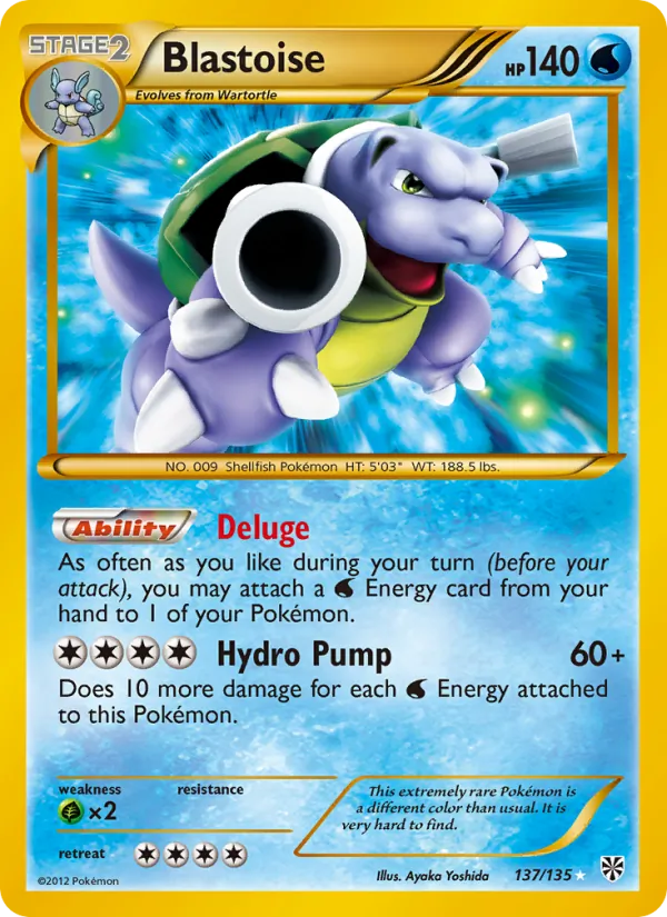 Blastoise #137 – Plasma Storm card