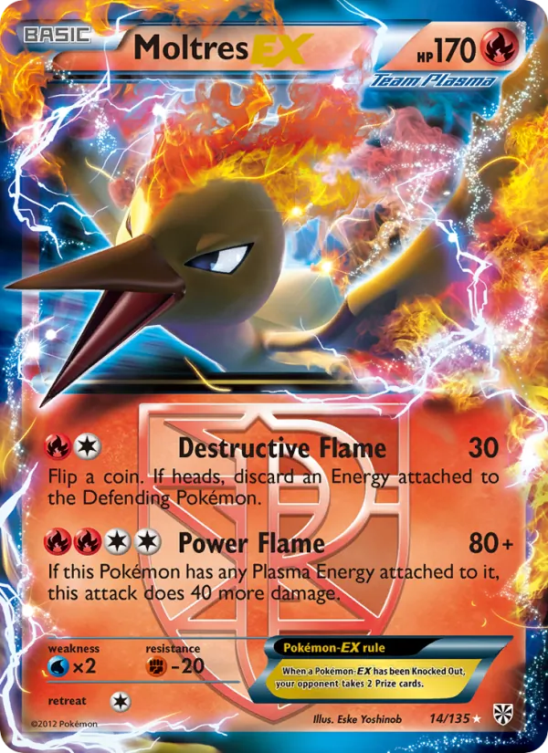 Moltres-EX #14 – Plasma Storm card