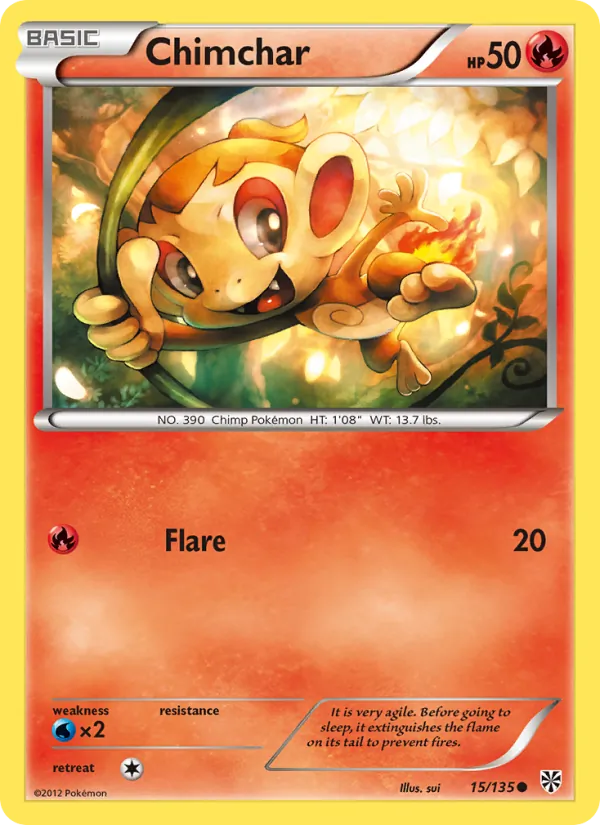 Chimchar #15 – Plasma Storm card