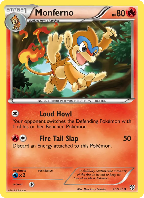 Monferno #16 – Plasma Storm card