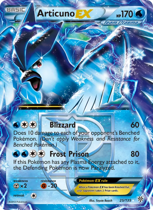 Articuno-EX #25 – Plasma Storm card