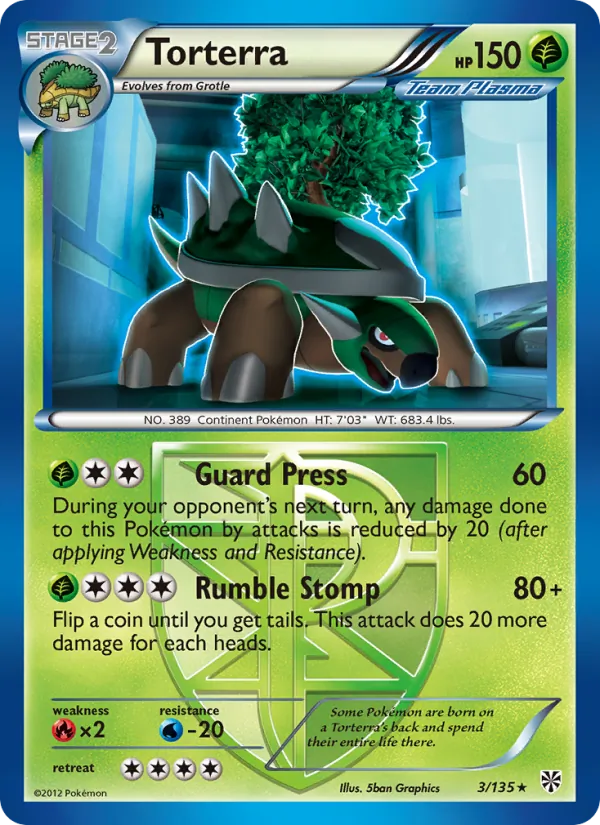 Torterra #3 – Plasma Storm card