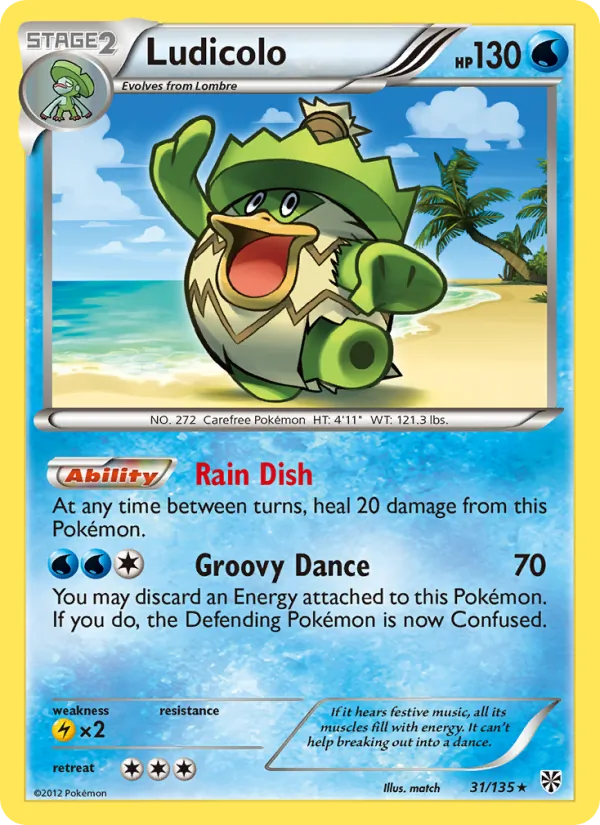 Ludicolo #31 – Plasma Storm card