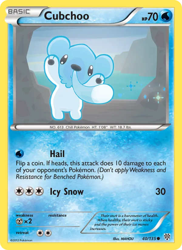 Cubchoo #40 – Plasma Storm card