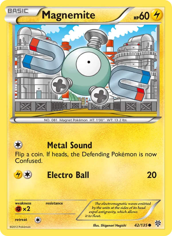 Magnemite #42 – Plasma Storm card