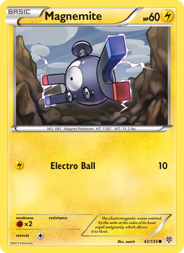 Magnemite #43 – Plasma Storm card