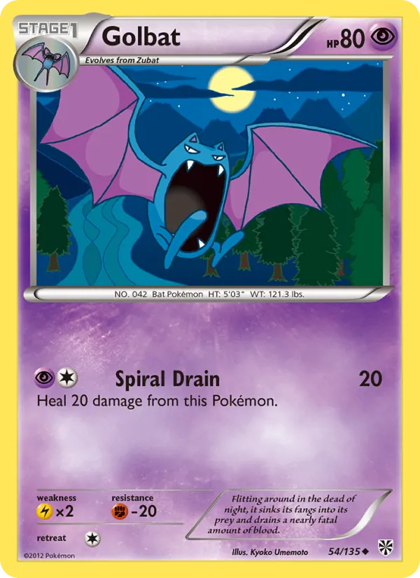 Golbat #54 – Plasma Storm card